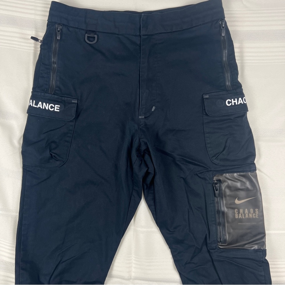 Nike X Undercover Chaos Balance By Jun Takahashi Men Black Cargo Pants Size XS
